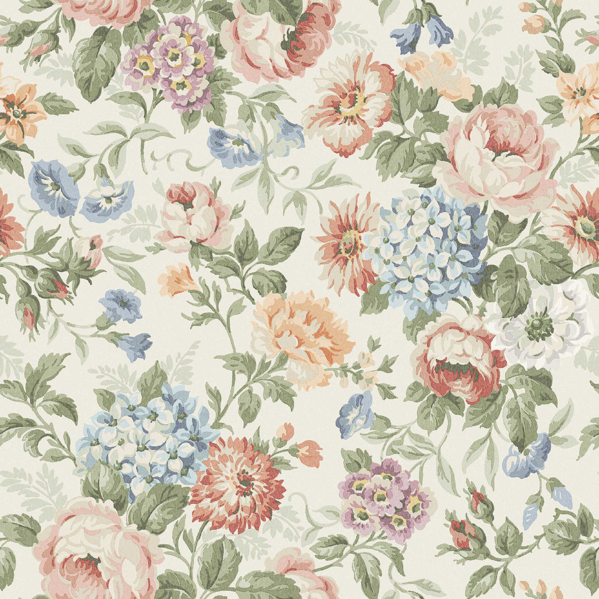 Purchase 5728 | Hortensia, Multi - Borastapeter Wallpaper