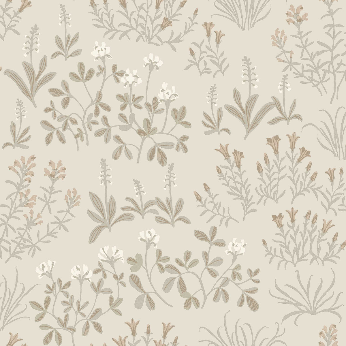 Purchase 5805 | Noras Äng, Stone - Borastapeter Wallpaper