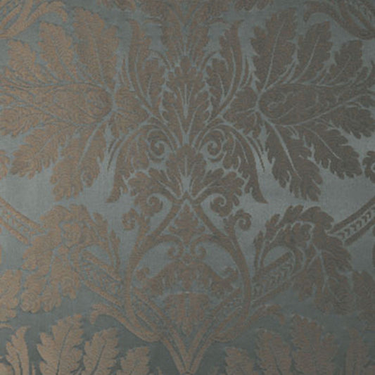 Looking 60422 Luciano Silk Damask Azurro by Schumacher Fabric
