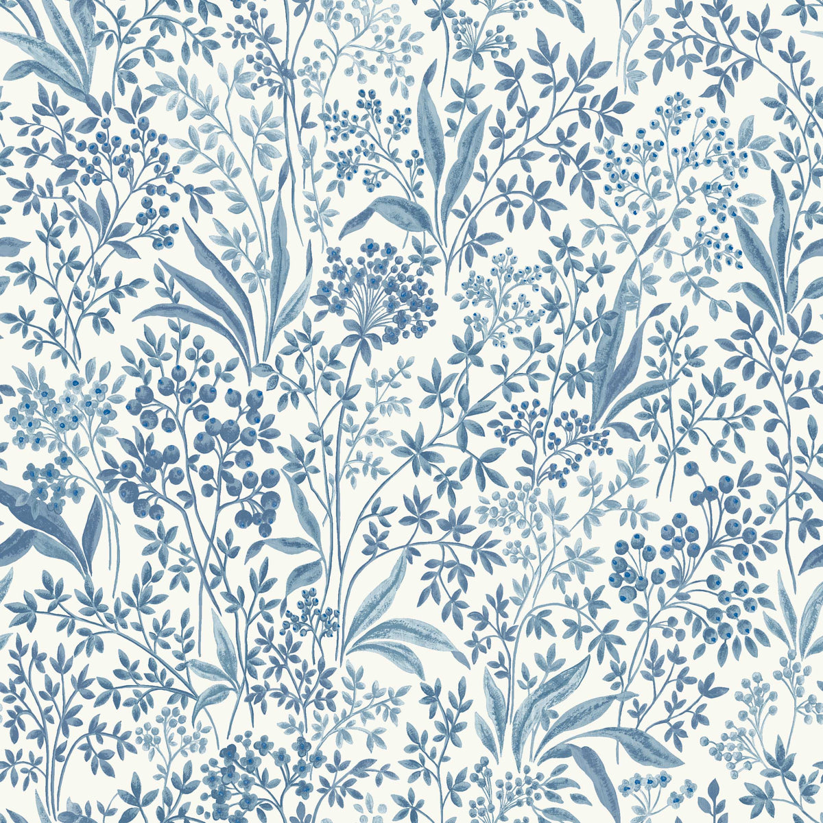 Purchase 6145 | Nocturne, Blue And White - Borastapeter Wallpaper