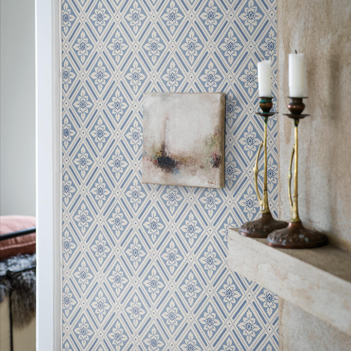 Purchase 6148 | Ester, Blue And White - Borastapeter Wallpaper