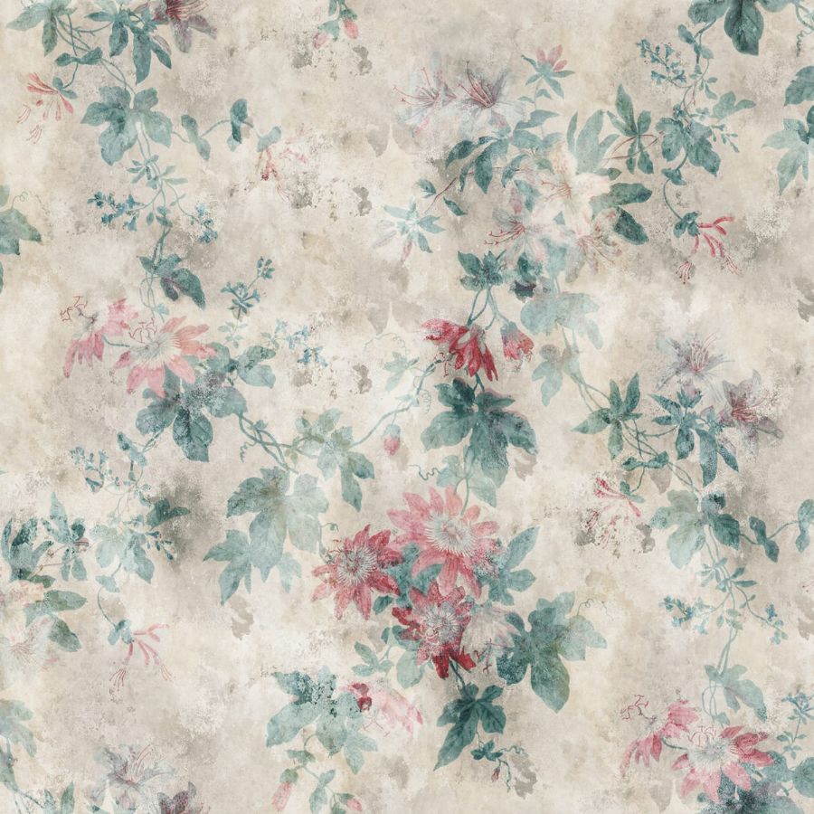 View Sandberg Wallpaper Product 623-06 pattern name & color Faded Passion, Clay