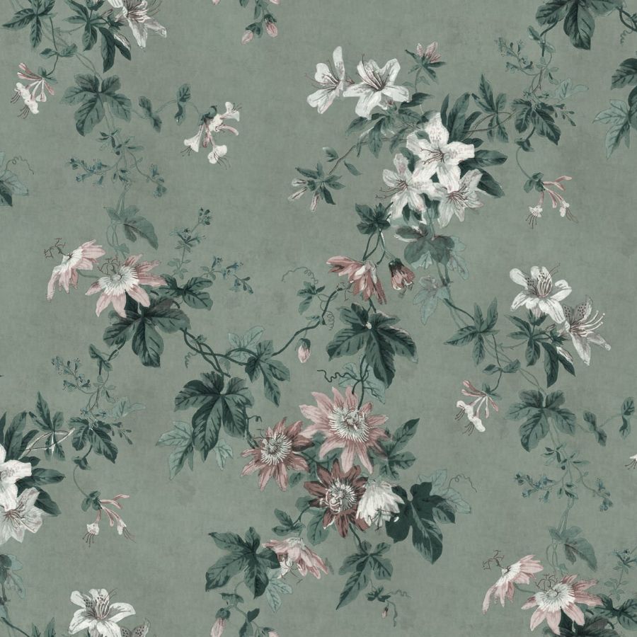 Order Sandberg Wallpaper SKU 623-26 pattern name & color Faded Passion, Sage Green