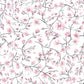 Sandberg Wallpaper Pattern 626-03 pattern name & color Sakura Sky Pink from the collection Sandberg Edition. 