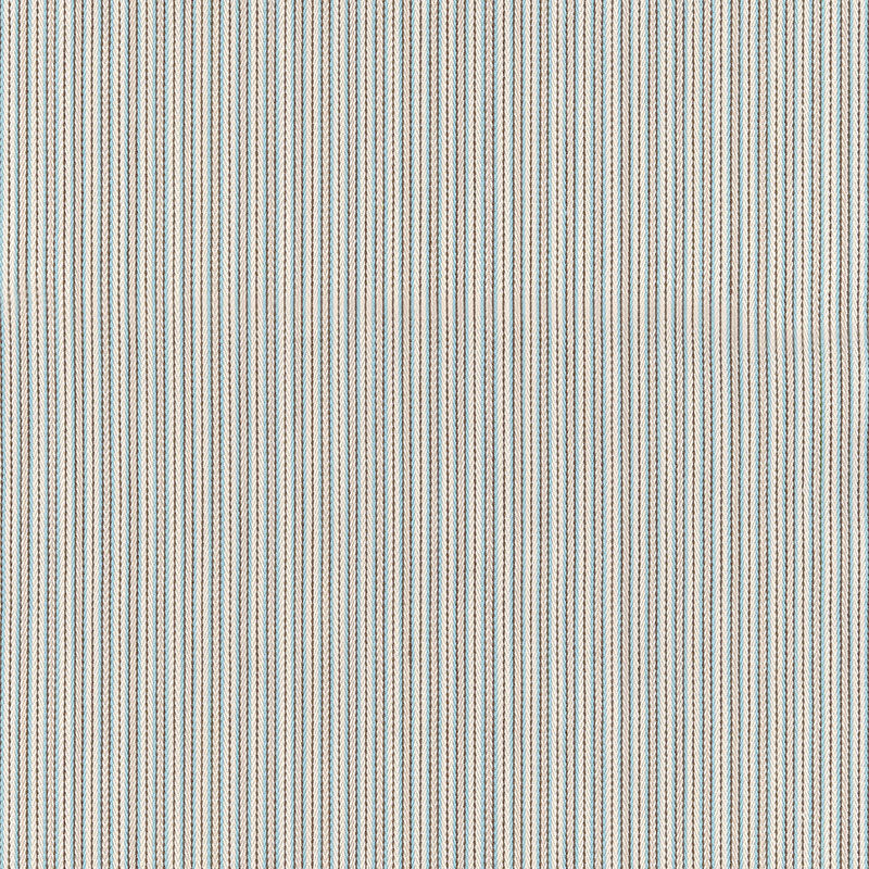 Buy 63000 Baker Cotton Stripe Ivory/Aqua/Mocha by Schumacher Fabric