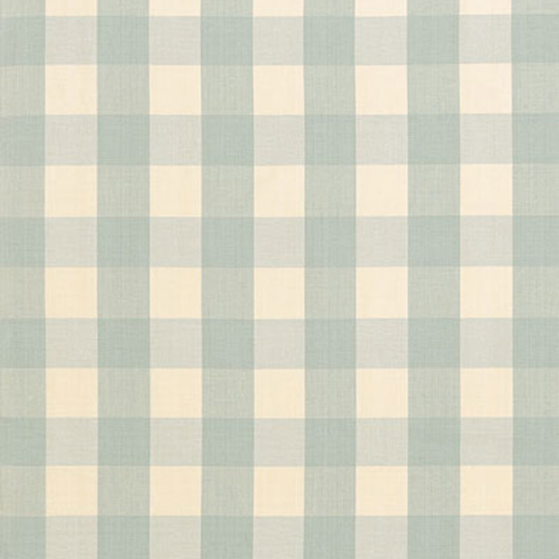 Find 63037 Camden Cotton Check Aqua by Schumacher Fabric