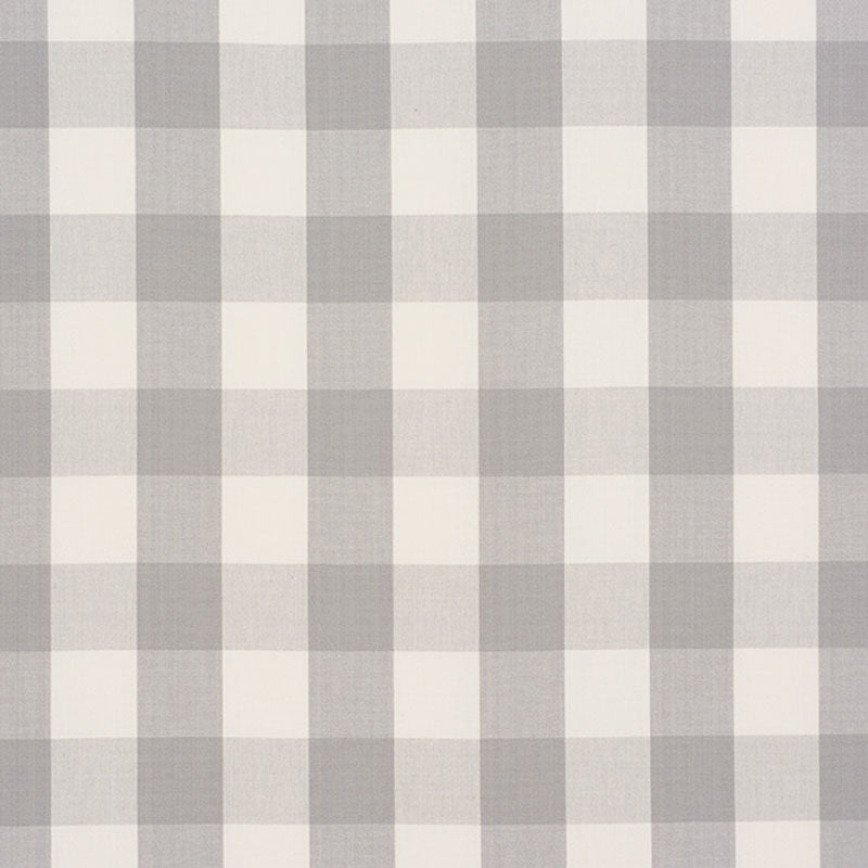 Acquire 63047 Camden Cotton Check Grey by Schumacher Fabric