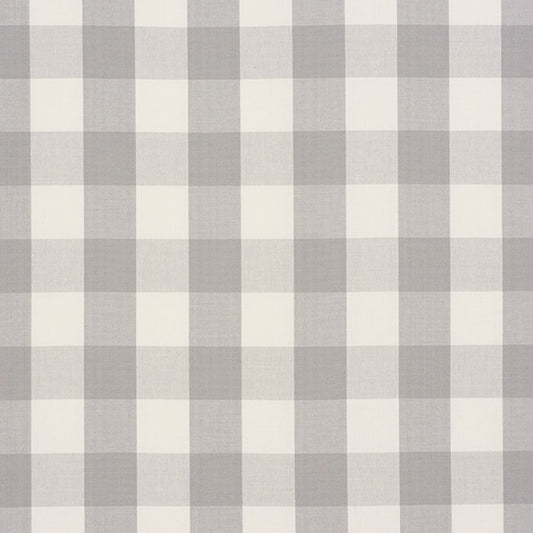 Acquire 63047 Camden Cotton Check Grey by Schumacher Fabric