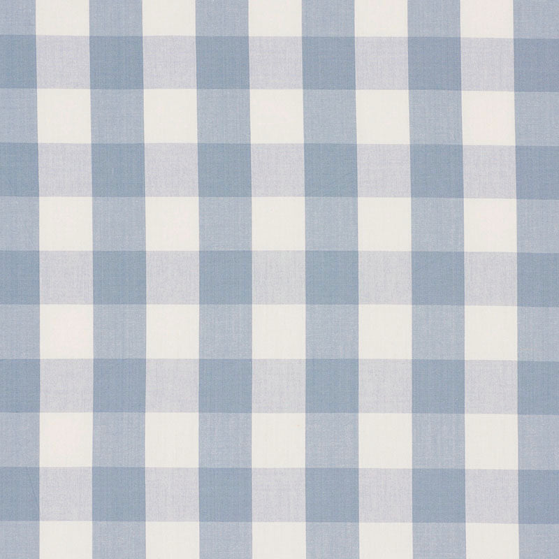 Purchase 63048 Camden Cotton Check Sky by Schumacher Fabric