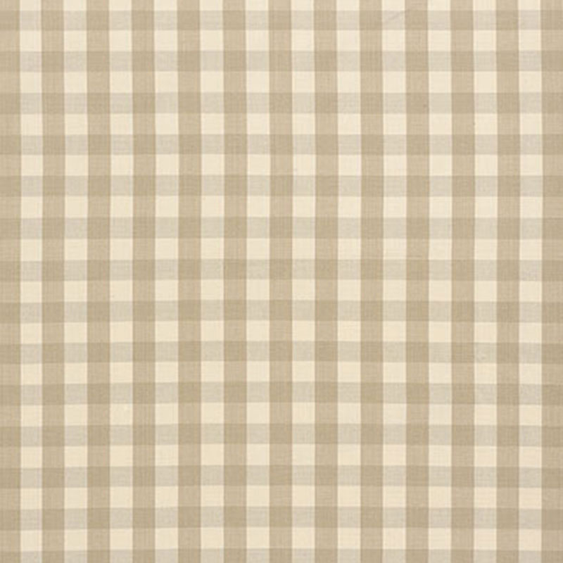 Acquire 63051 Elton Cotton Check Beige by Schumacher Fabric