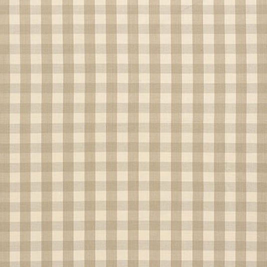Acquire 63051 Elton Cotton Check Beige by Schumacher Fabric