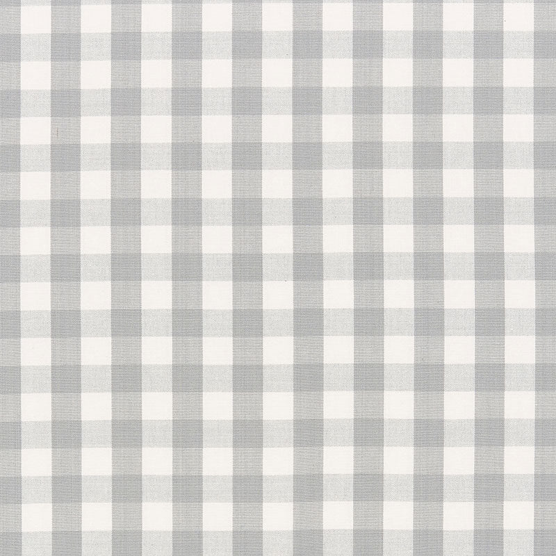 Find 63065 Elton Cotton Check Grey by Schumacher Fabric