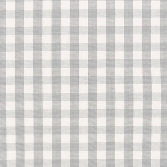 Find 63065 Elton Cotton Check Grey by Schumacher Fabric