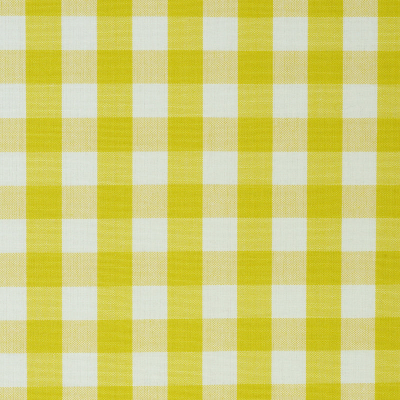 Find 63069 Elton Cotton Check Yellow by Schumacher Fabric