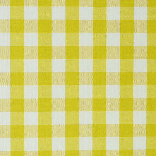 Find 63069 Elton Cotton Check Yellow by Schumacher Fabric