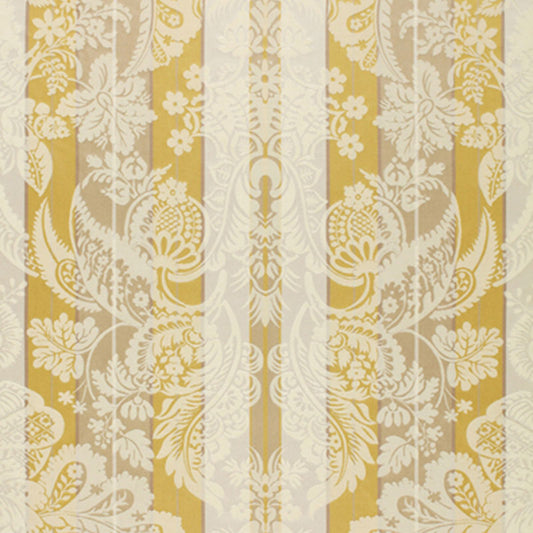 Looking 64393 Savannah Imberline Damask Chardonnay by Schumacher Fabric