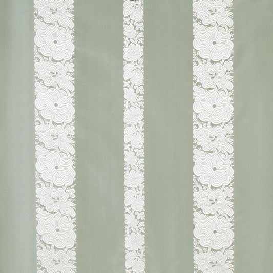 Purchase 64432 Mandarin Silk Stripe Ocean Mist by Schumacher Fabric