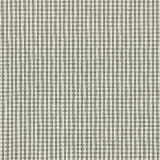 View 64625 Barnet Cotton Check Nickel by Schumacher Fabric