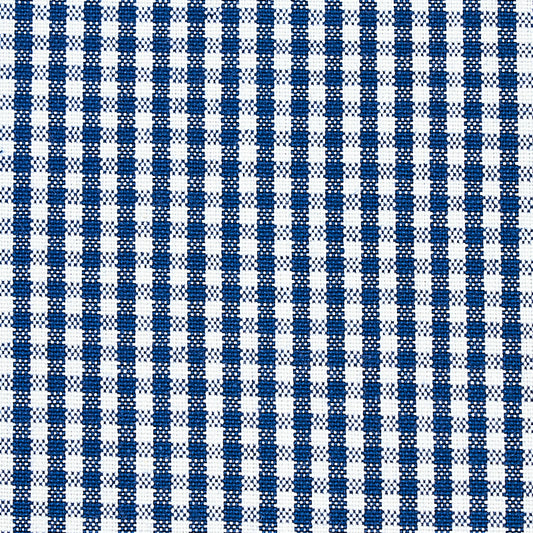 Find 64628 Barnet Cotton Check Navy by Schumacher Fabric