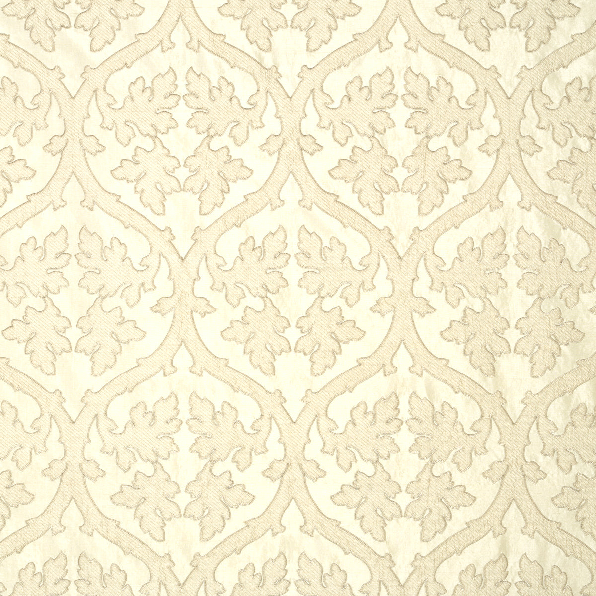 View 64742 Ravenna Embroidery Bone by Schumacher Fabric