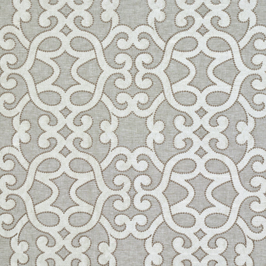 Search 65182 Amboise Linen Embroidery Oyster by Schumacher Fabric