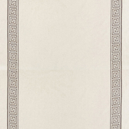 Buy 65250 Greek Key Embroidery Ii Truffle by Schumacher Fabric