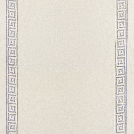 Select 65251 Greek Key Embroidery Ii Zinc by Schumacher Fabric