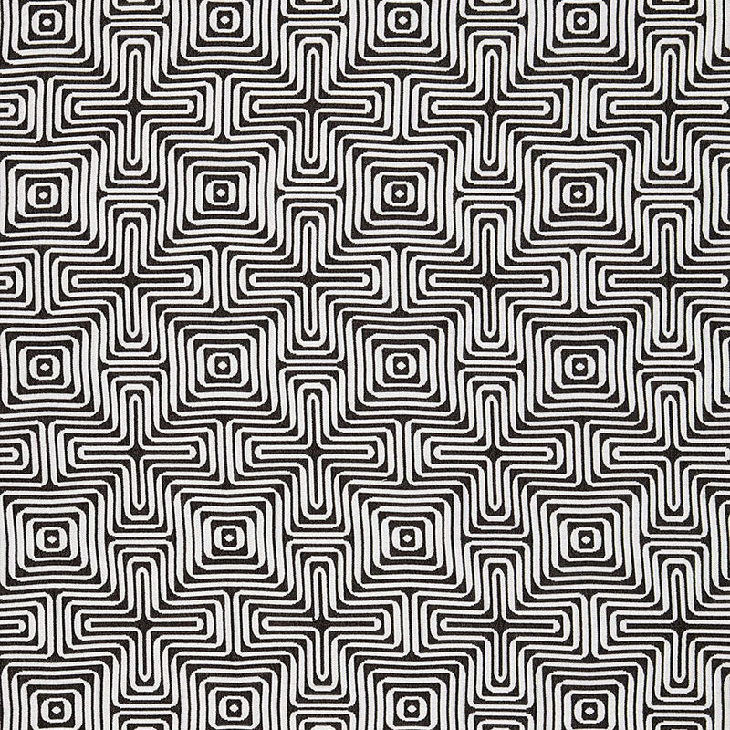 Purchase 65322 Amazing Maze Kohl by Schumacher Fabric