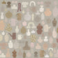 Sandberg Wallpaper pattern name & color Emilia Ilke Clay from the collection Familj II. 