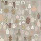 Sandberg Wallpaper Product 654-21 pattern name & color Emilia Ilke Clay from the collection Familj II. 