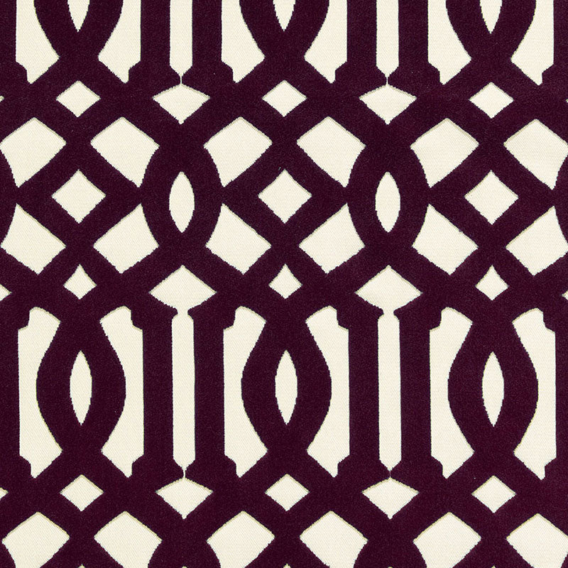 Find 65592 Imperial Trellis Velvet Byzantine by Schumacher Fabric