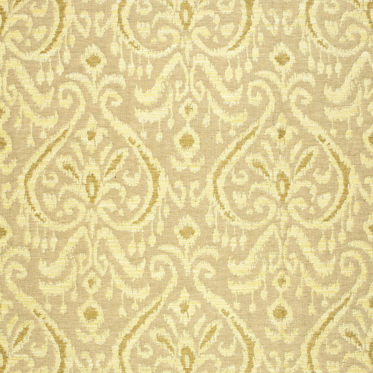 View 65633 Maroc Linen Damask Sauterne by Schumacher Fabric