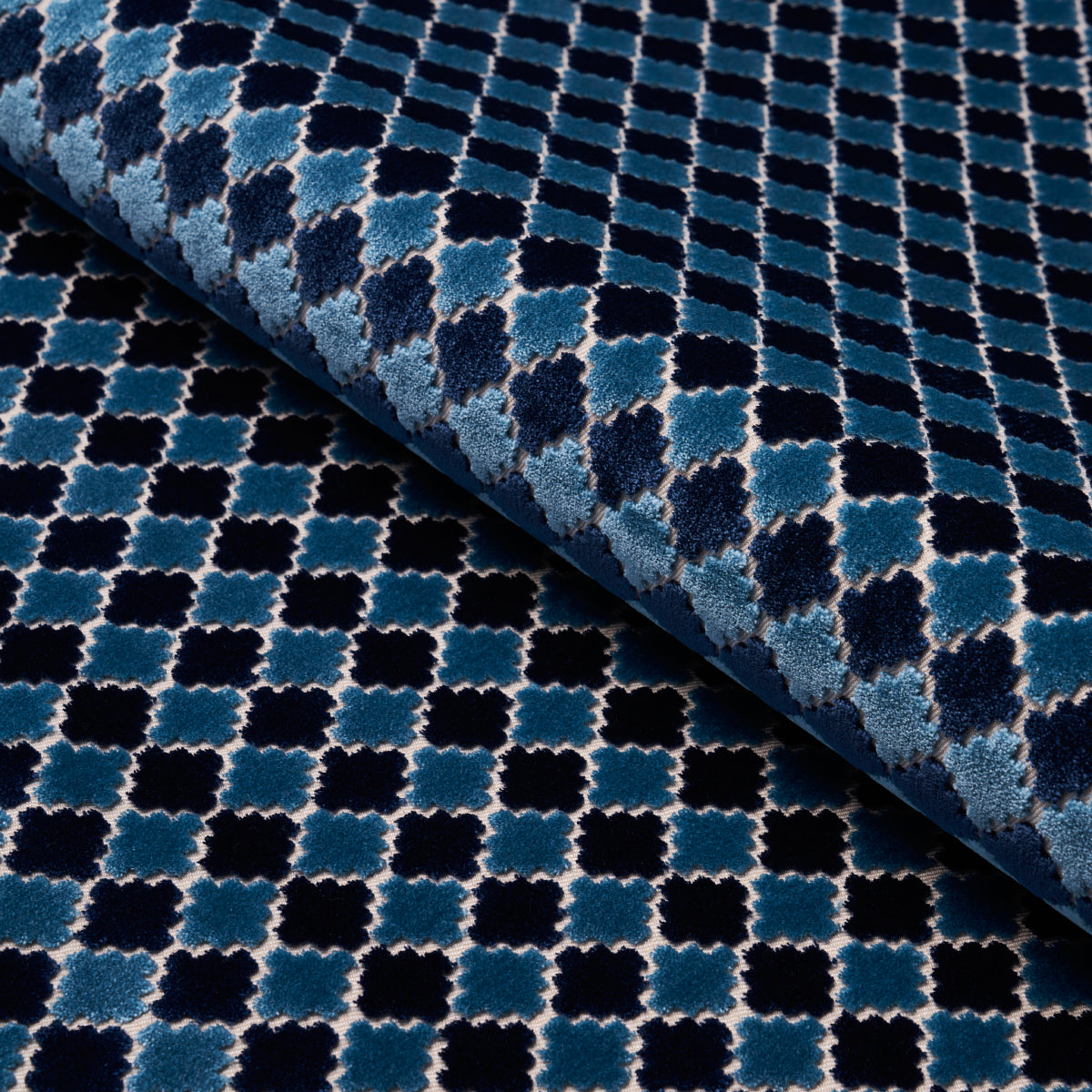 Purchase 65645 | Marrakesh Velvet, Indigo - Schumacher Fabric