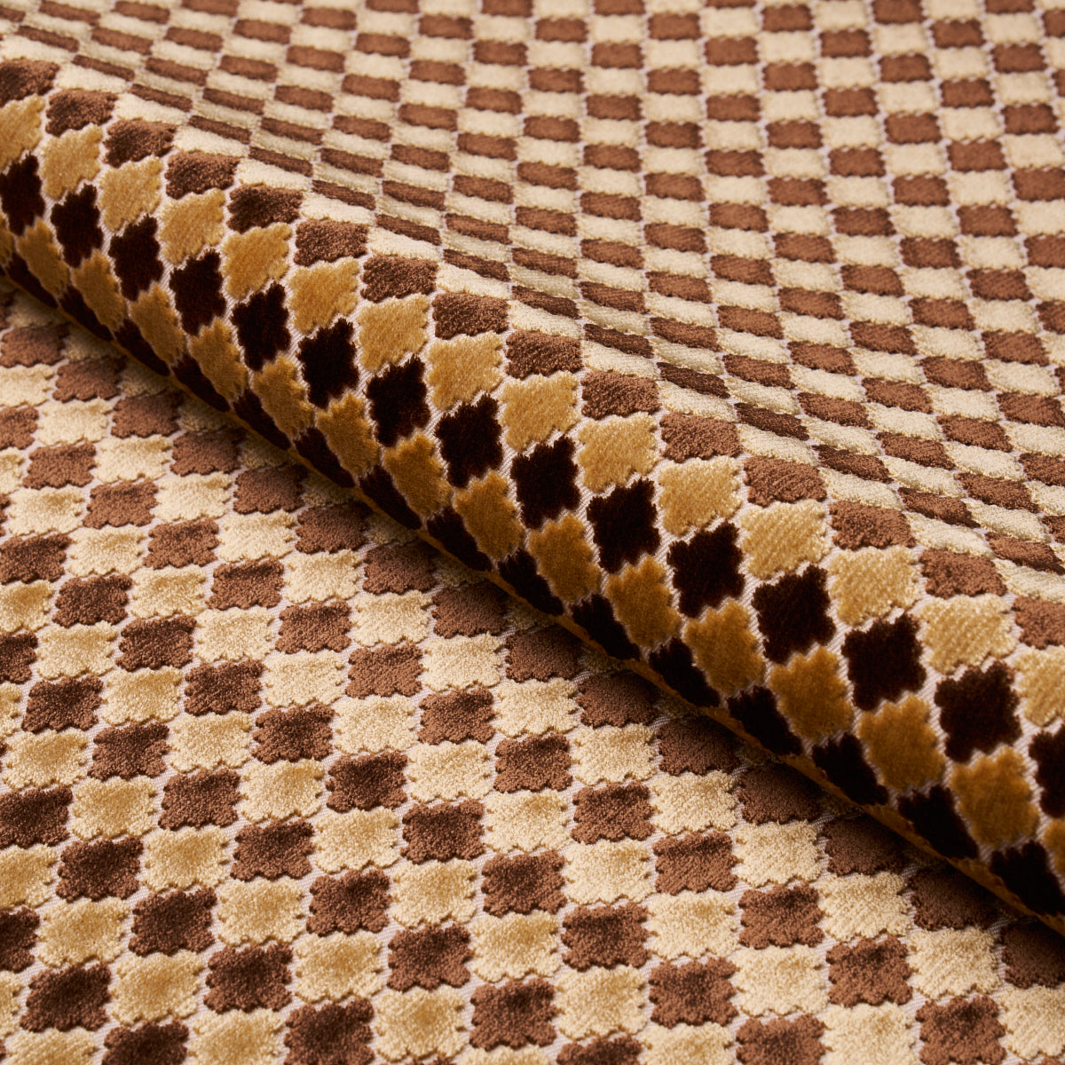 Purchase 65646 | Marrakesh Velvet, Chocolate Brown - Schumacher Fabric