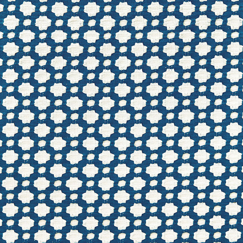 Search 65681 Betwixt Indigo/Ivory by Schumacher Fabric