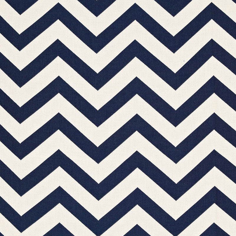 Looking 65920 Antibes Chevron Navy by Schumacher Fabric