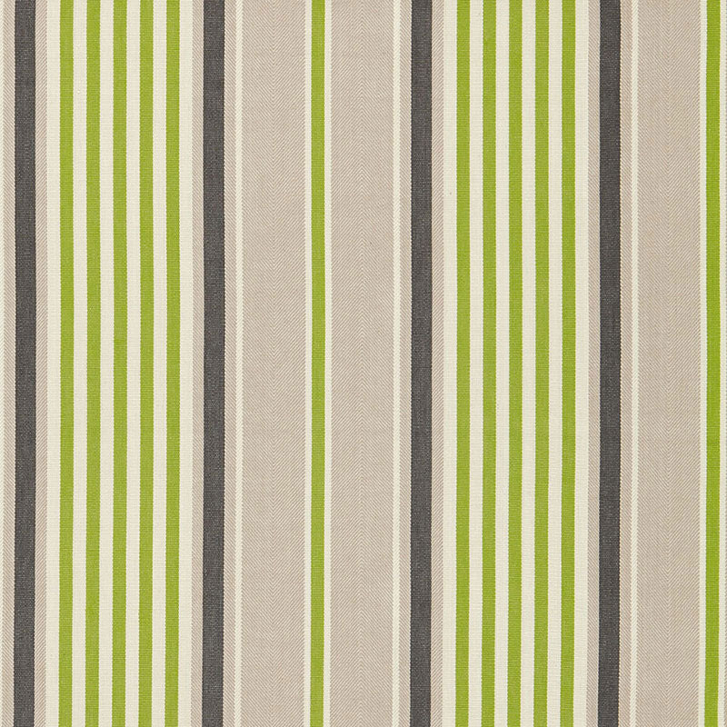 View 66012 Minzer Cotton Stripe Vert by Schumacher Fabric