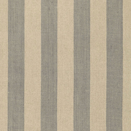 66074 schumacher augustin linen stripe steel linen fabric