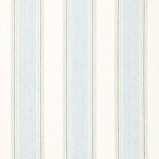 Order 66082 Savannah Linen Stripe Chambray by Schumacher Fabric