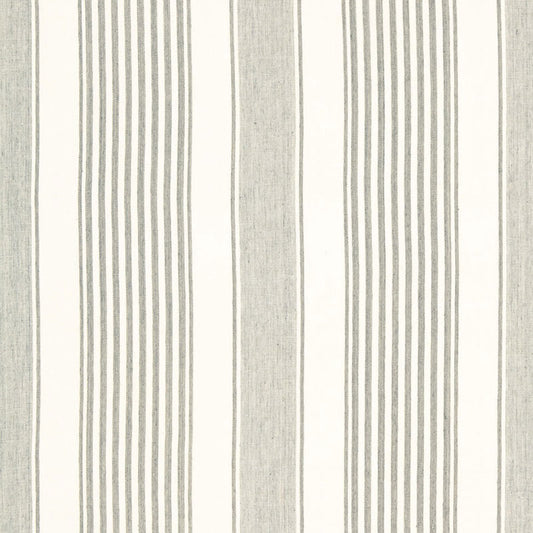 Save 66092 Summerville Linen Stripe Gull by Schumacher Fabric