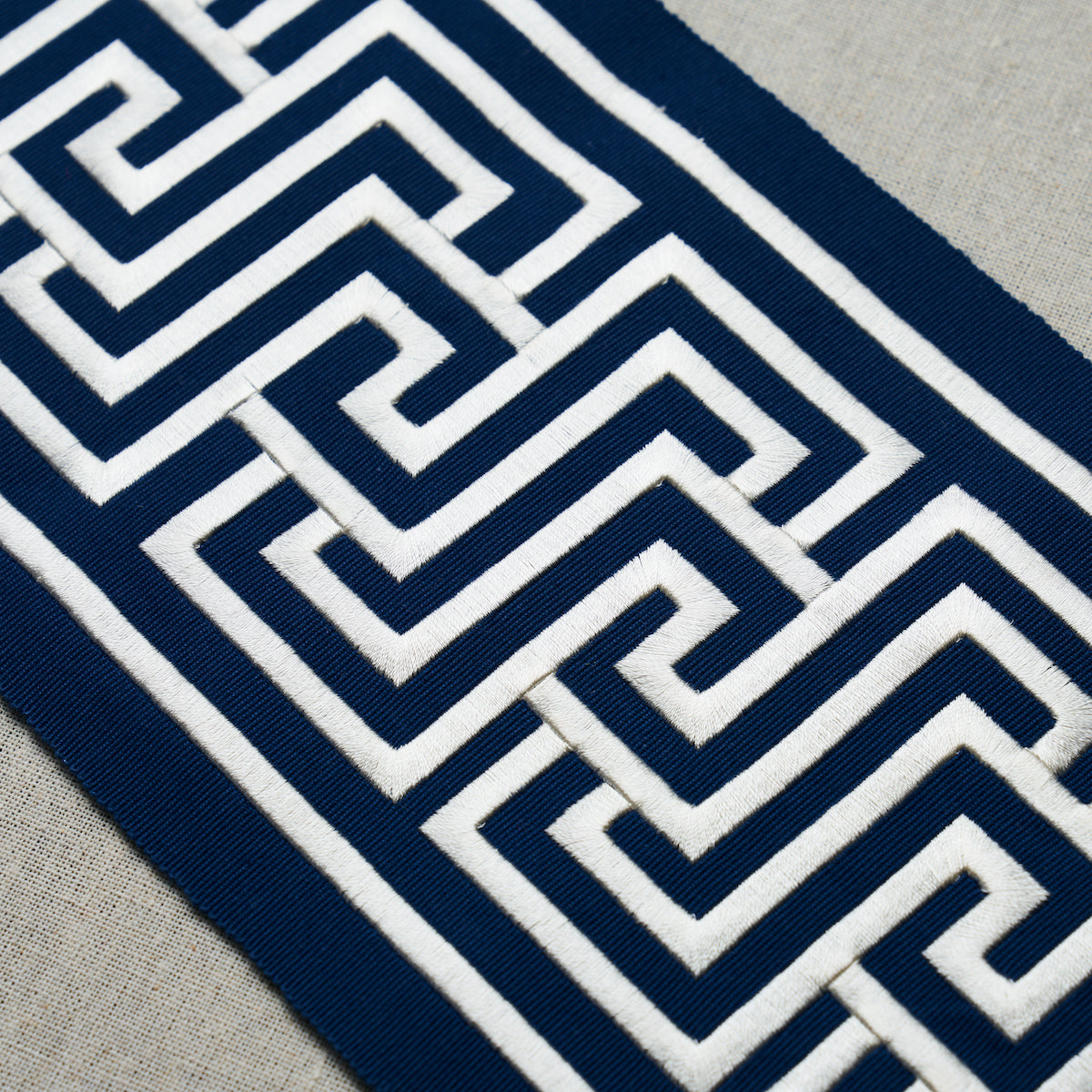 Purchase 66149 | Labyrinth Tape, Navy - Schumacher Trim
