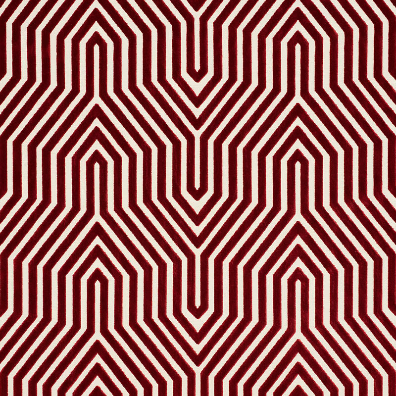 Purchase 66196 Vanderbilt Velvet Garnet by Schumacher Fabric
