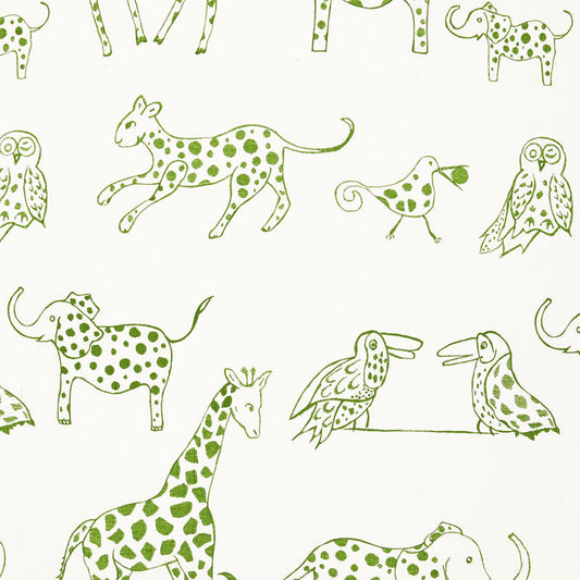 Looking 66252 Jungle Jubilee Leaf by Schumacher Fabric