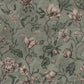 Sandberg Wallpaper pattern name & color Belinda, Garden Green from the collection Kolonin. 