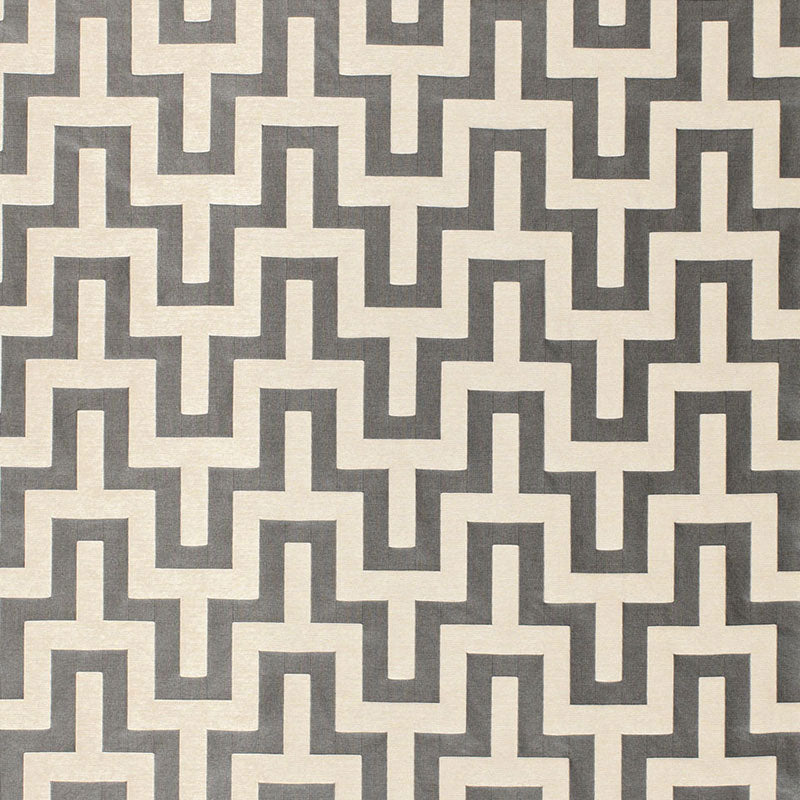 View 66552 Maubray Weave Graphite by Schumacher Fabric