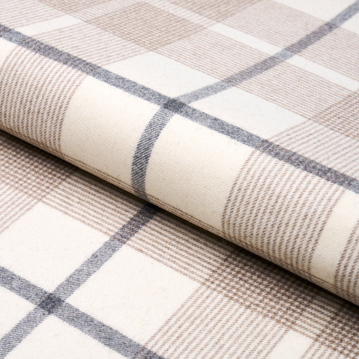 Purchase 66664 | Montana Wool Plaid, Neutral - Schumacher Fabric