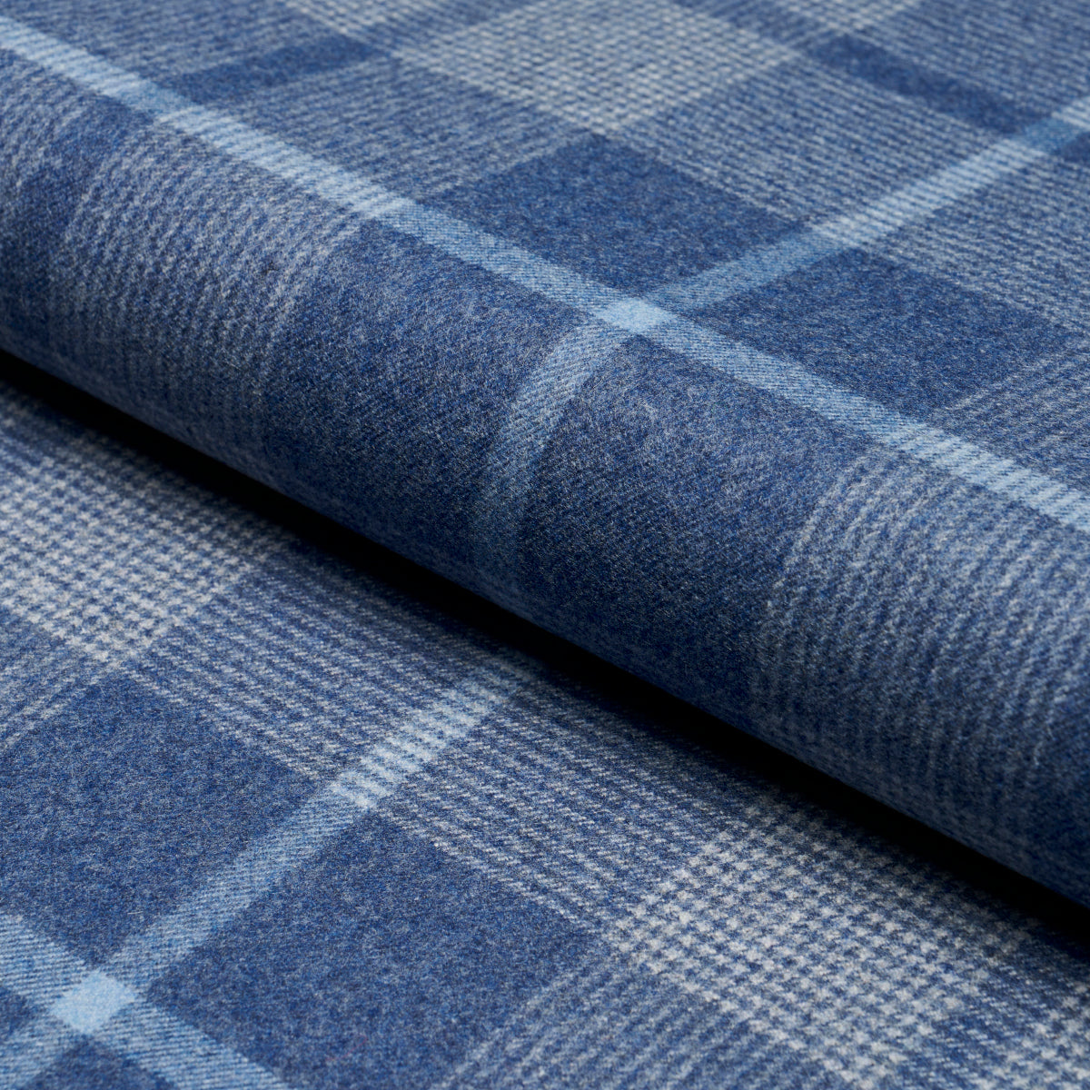 Purchase 66668 | Montana Wool Plaid, Slate - Schumacher Fabric