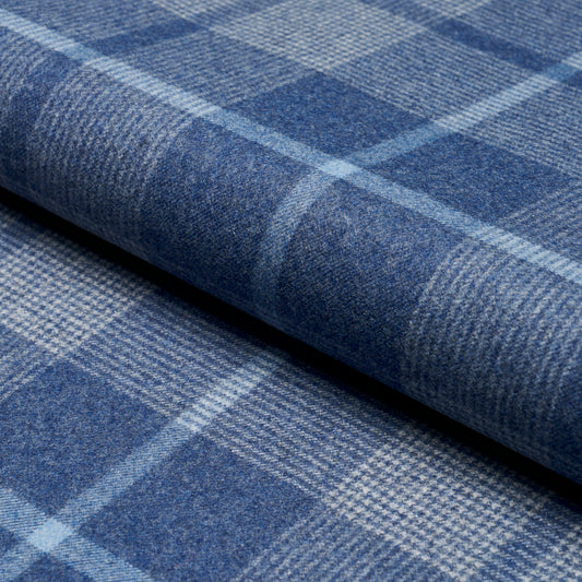 Purchase 66668 | Montana Wool Plaid, Slate - Schumacher Fabric