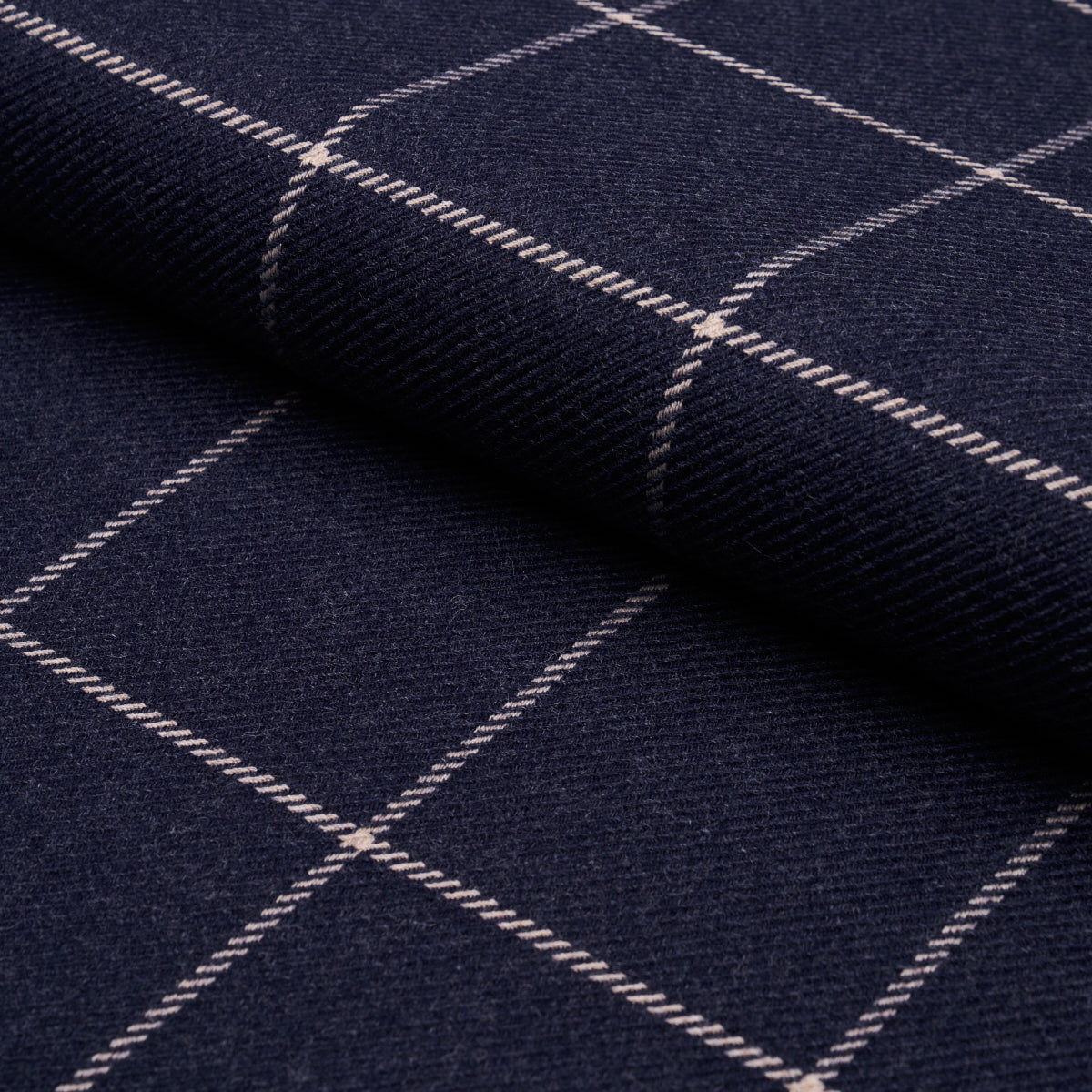 Purchase 66774 | Bancroft Wool Plaid, Navy - Schumacher Fabric