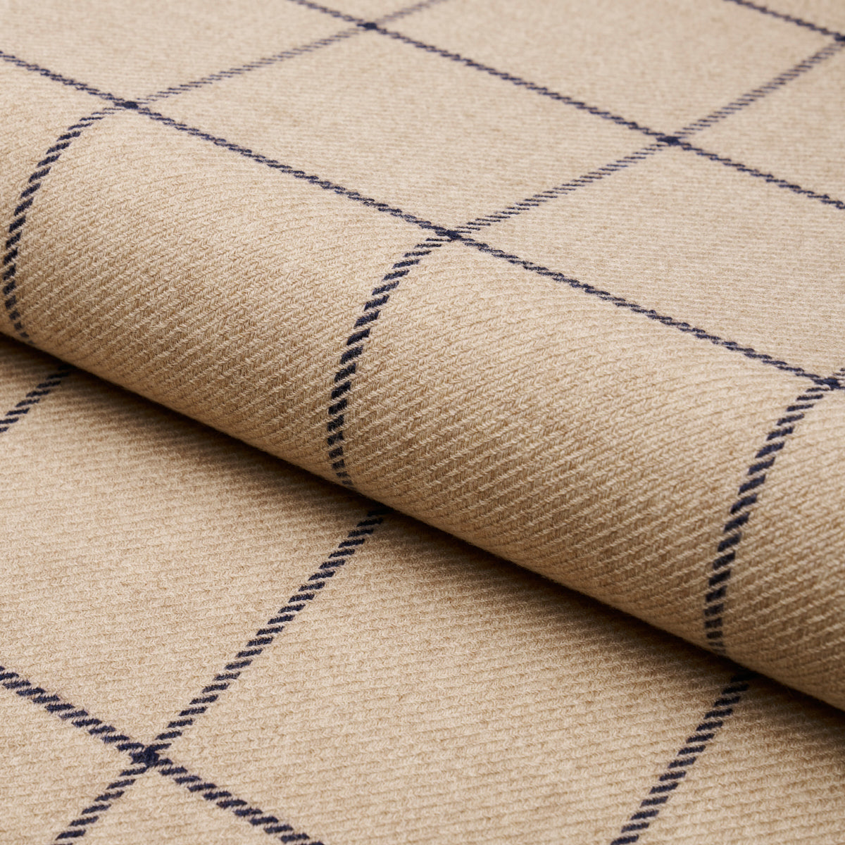 Purchase 66775 Bancroft Wool Plaid, Ivory by Schumacher Fabric